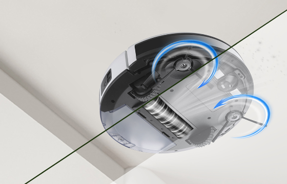 DEEBOT505の吸引する様子