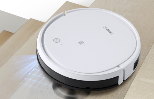 DEEBOT505が階段を掃除している様子